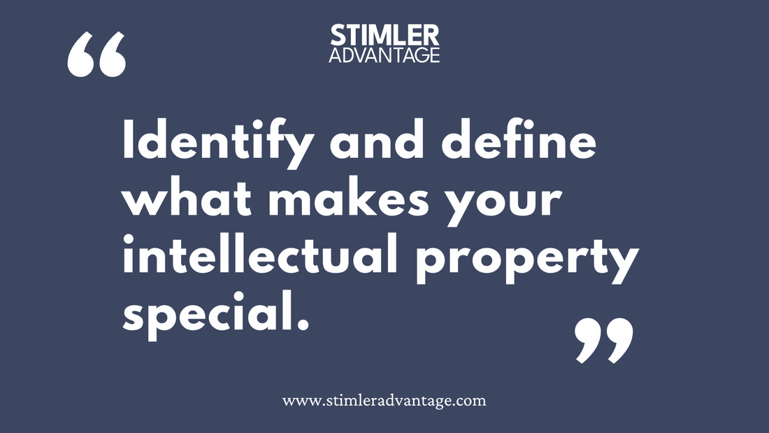 A block quote on a blue grey background with white text with the Stimler Advantage logo that states, 